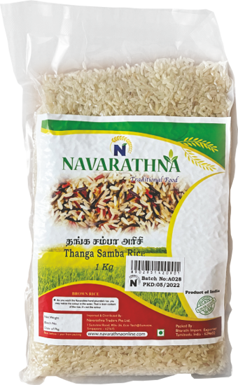 Picture of THANGA SAMBA RICE-தங்க சம்பா அரிசி 1Kg