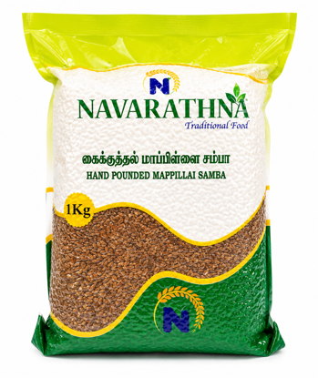 Picture of Hand Pounded Mappillai Samba-கைக்குத்தல் மாப்பிள்ளை சம்பா (1kg)